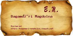 Bagaméri Magdolna névjegykártya